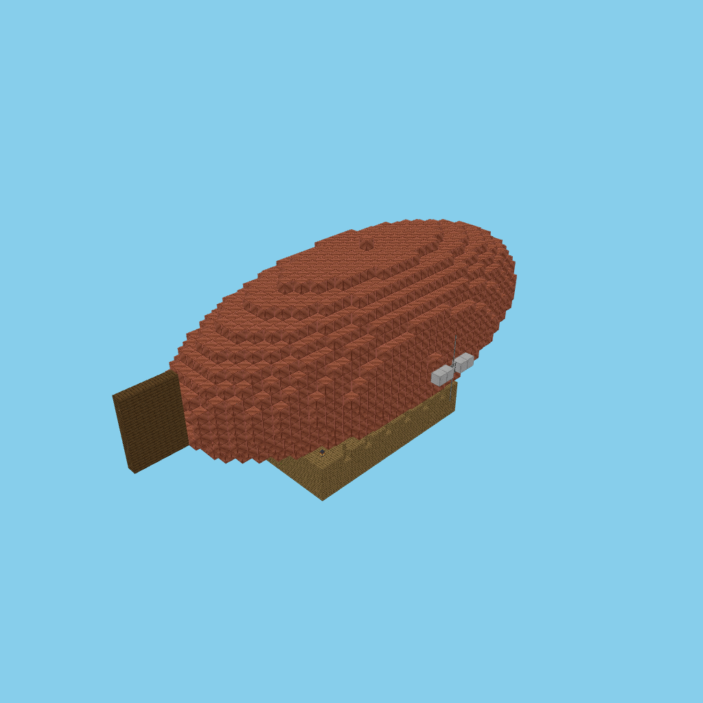 Steampunk airship (bare)