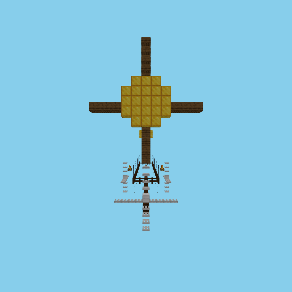 Steampunk airship (guided) side view