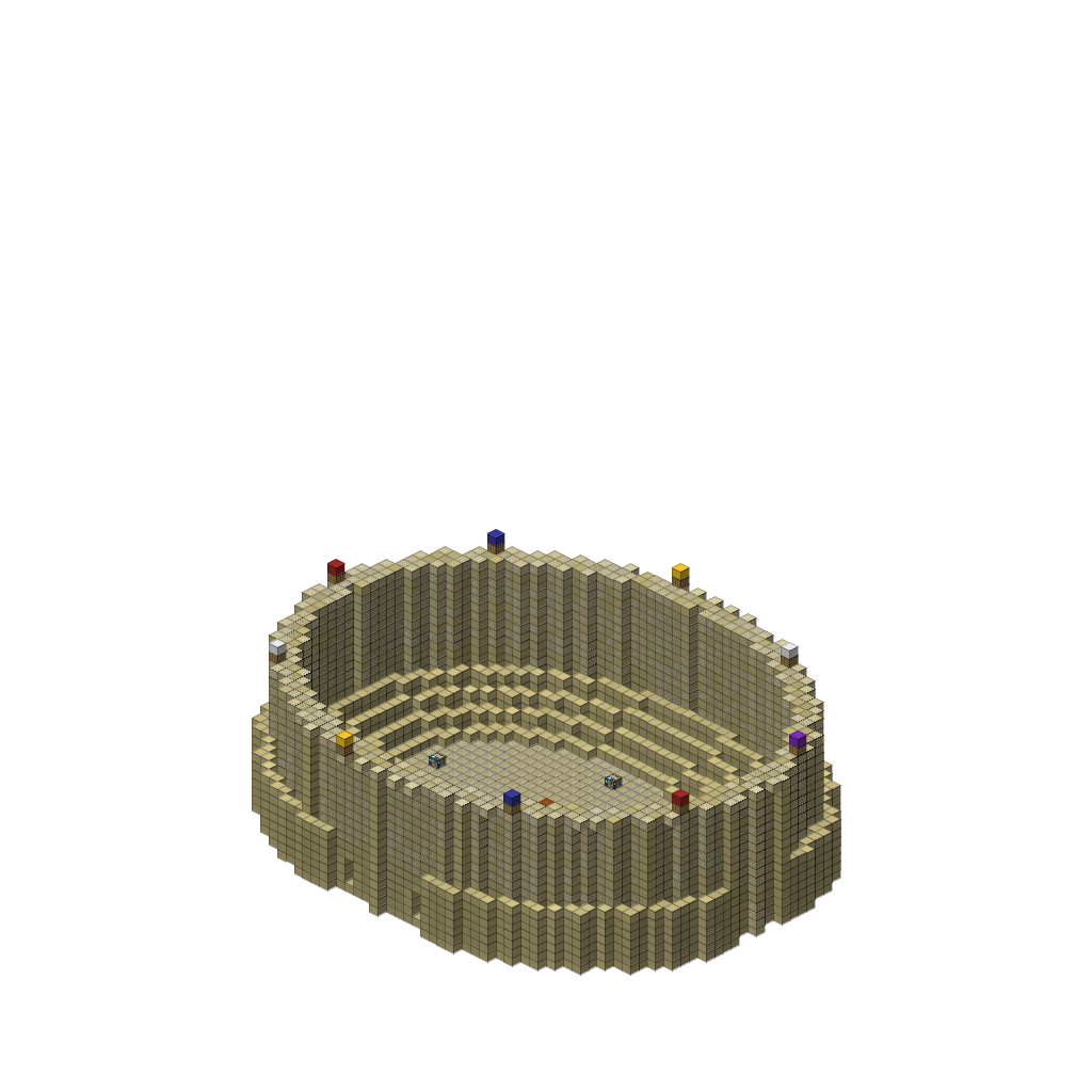 Roman Colosseum (Group A), isometric render
