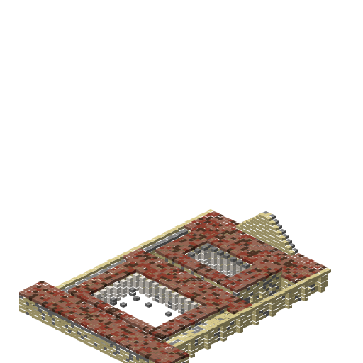 Roman Villa (Domus Romana), isometric render