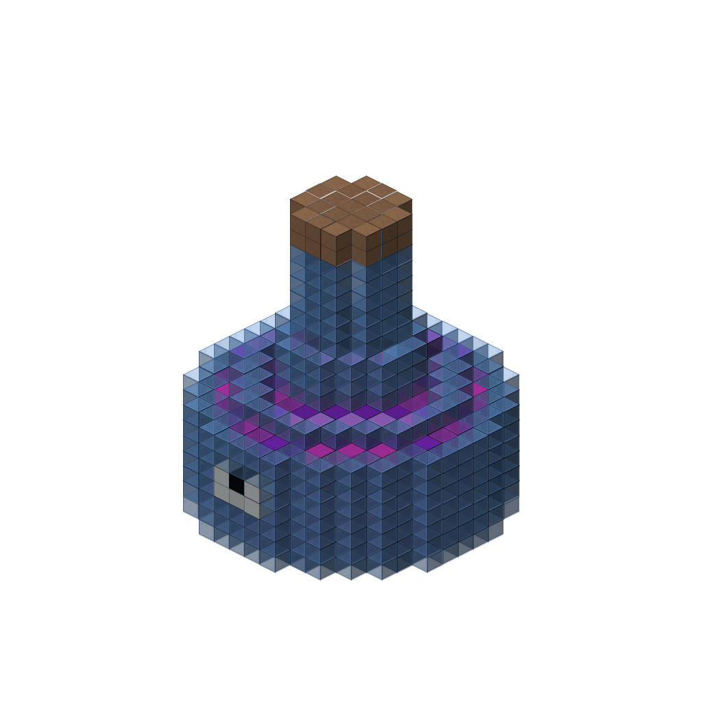 Giant Potion Bottle, isometric render