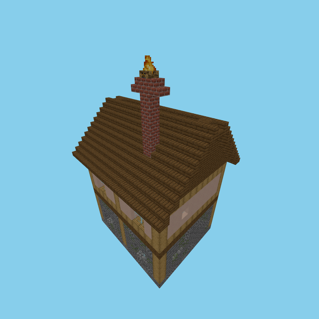[autoeval guided] village blacksmith forge-house