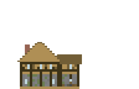 Medieval L-Shaped Tavern v2 front view