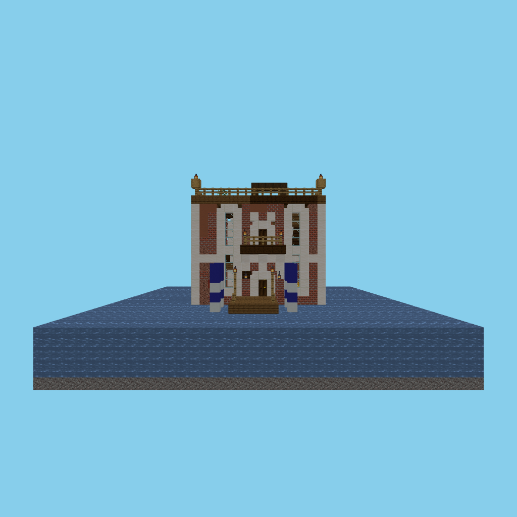 Venetian canal house v2 front view