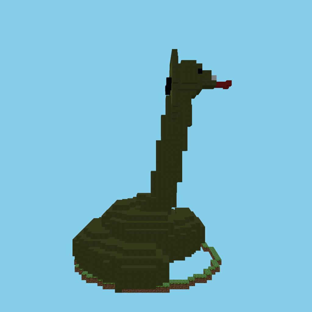 giant king cobra rearing [bare] side view