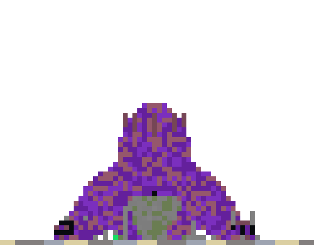 Giant Octopus on Rock back view