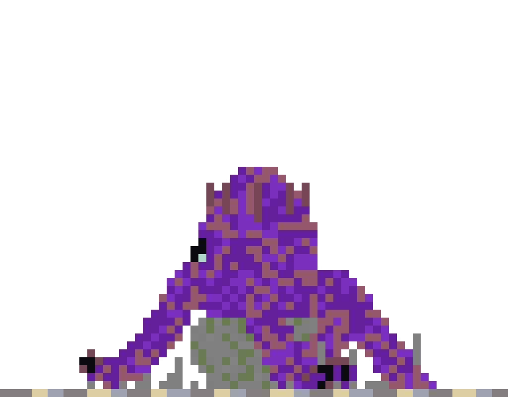 Giant Octopus on Rock side view