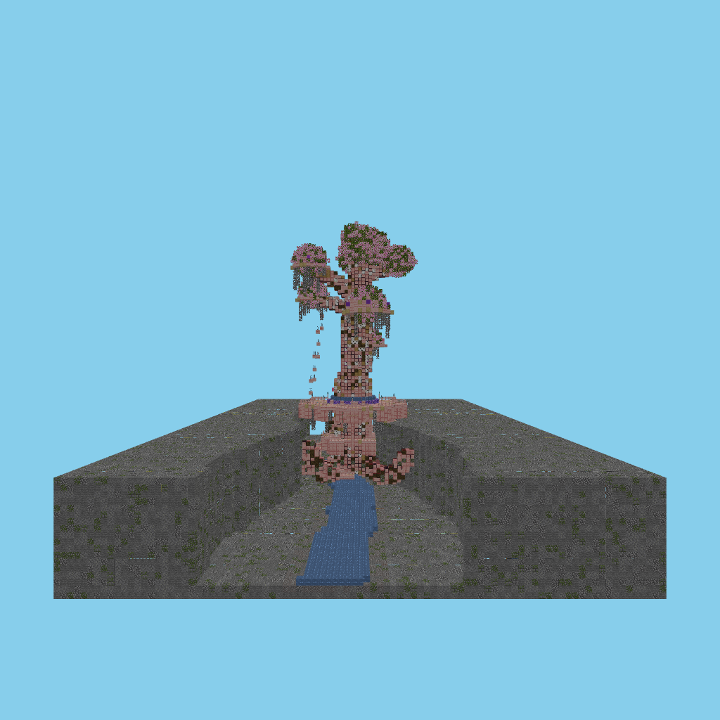 Elven Hanging Tree-City — Ciudad árbol élfica side view