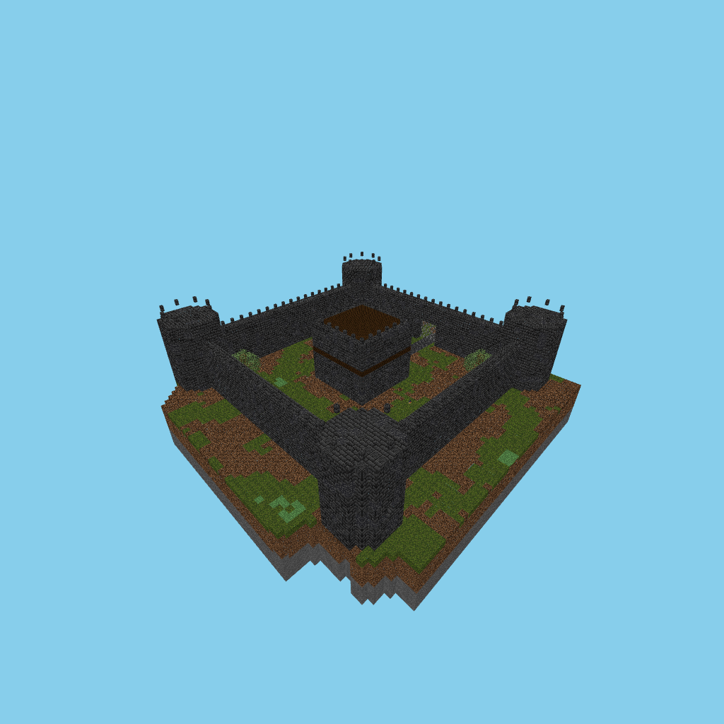 vsosu castle (deepslate) guided, isometric render