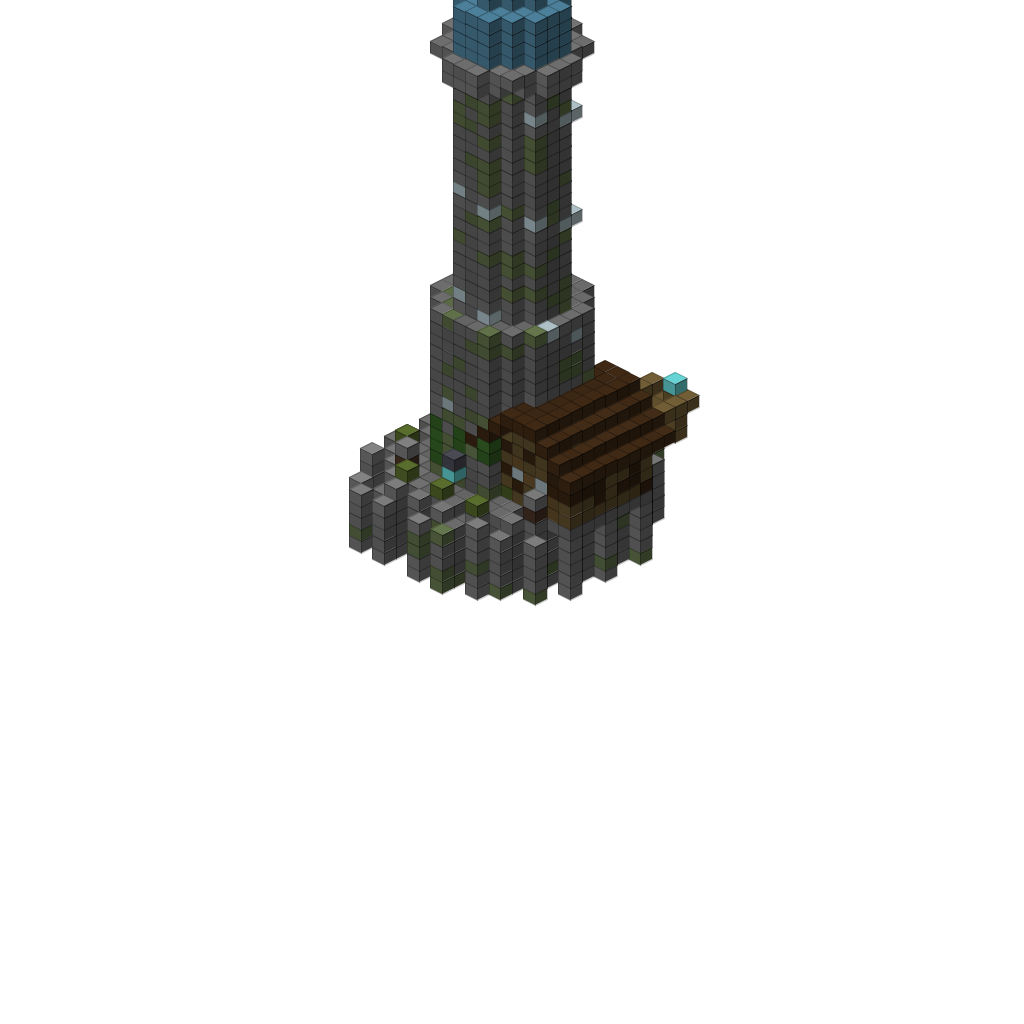 The Void Lighthouse (Phase 1), isometric render