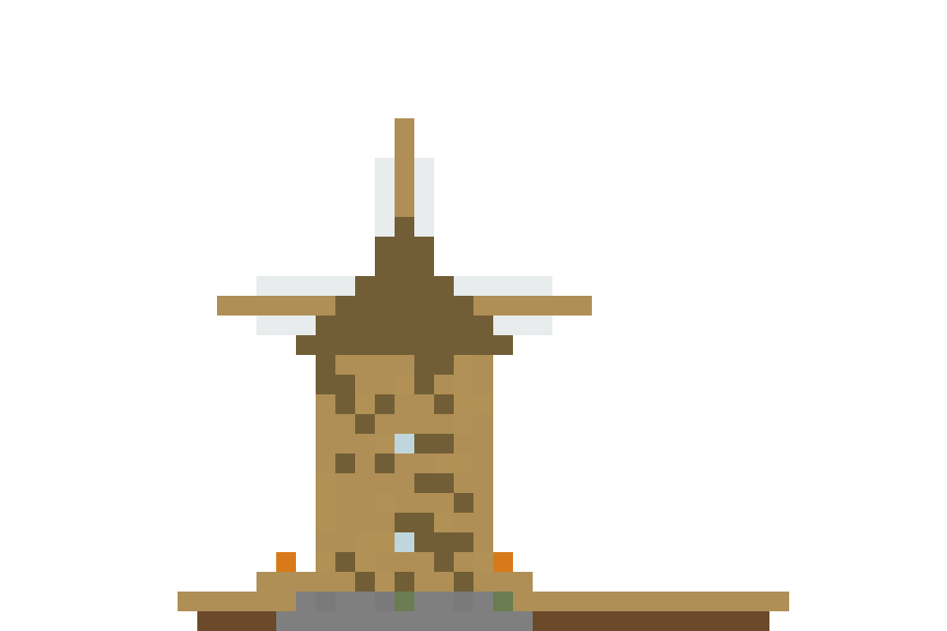 Medieval Windmill (MCP Pipeline) front view