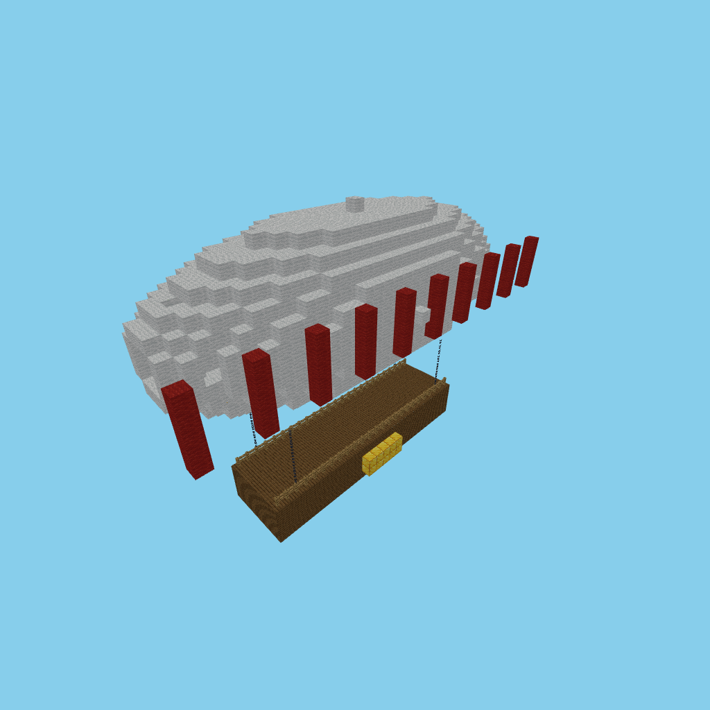 autoeval airship bare, isometric render