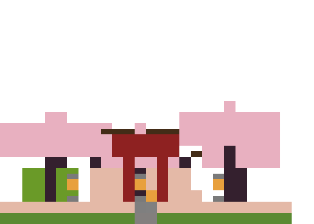 Cherry Blossom Garden (Phase 1) (Group A) front view