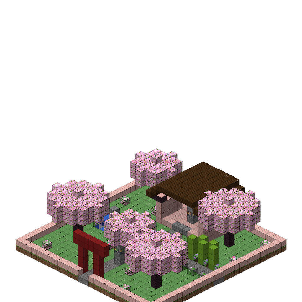 Cherry Blossom Garden (Phase 1) (Group A), isometric render