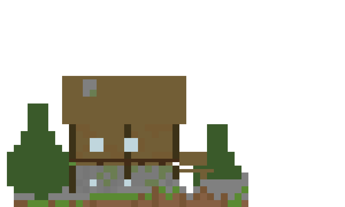 Alpine Mountain Chalet v4 front view