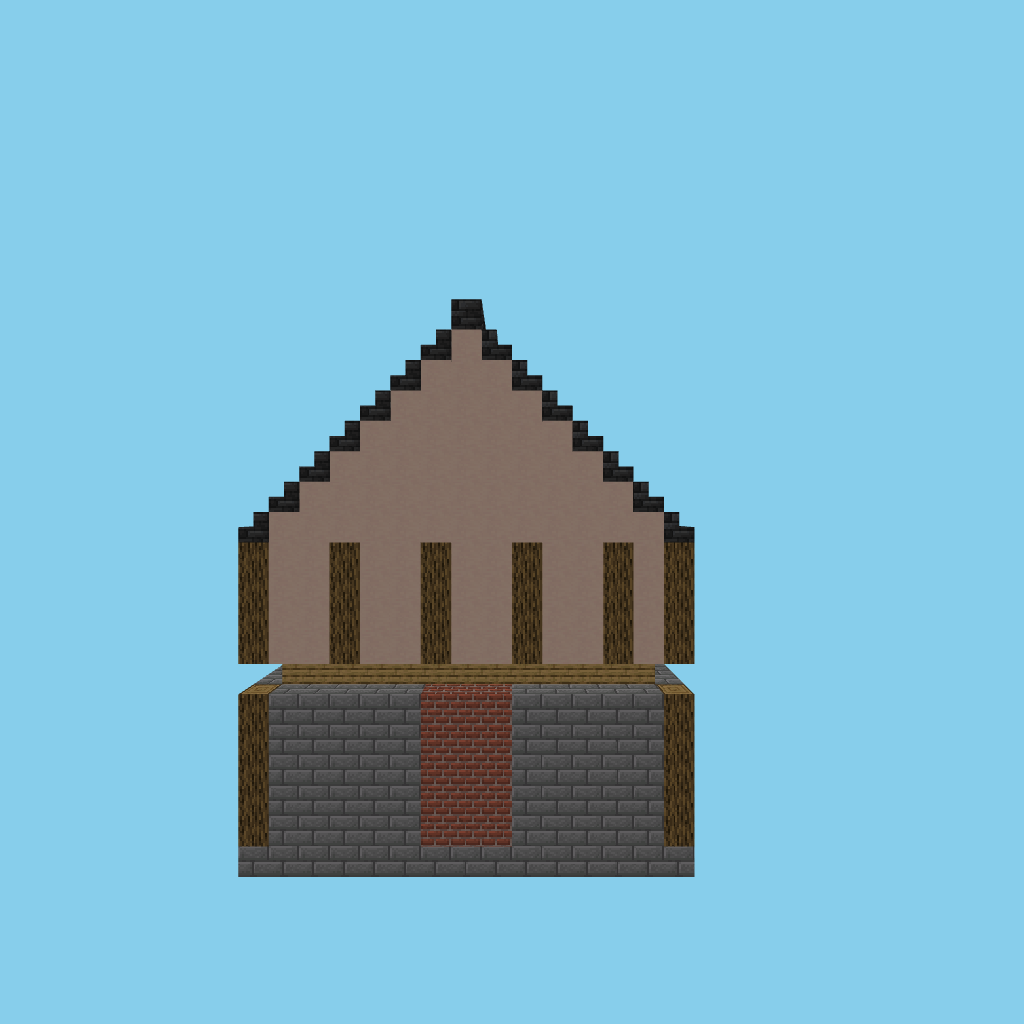 [autoeval bare] village guildhall front view