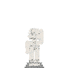 Super Mario - White Marble Classical Statue front view