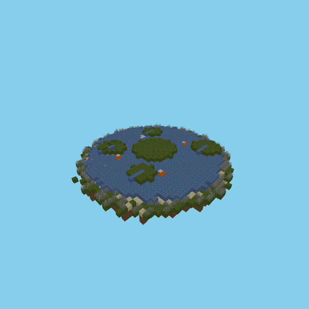 Giant lotus on koi pond (guided)