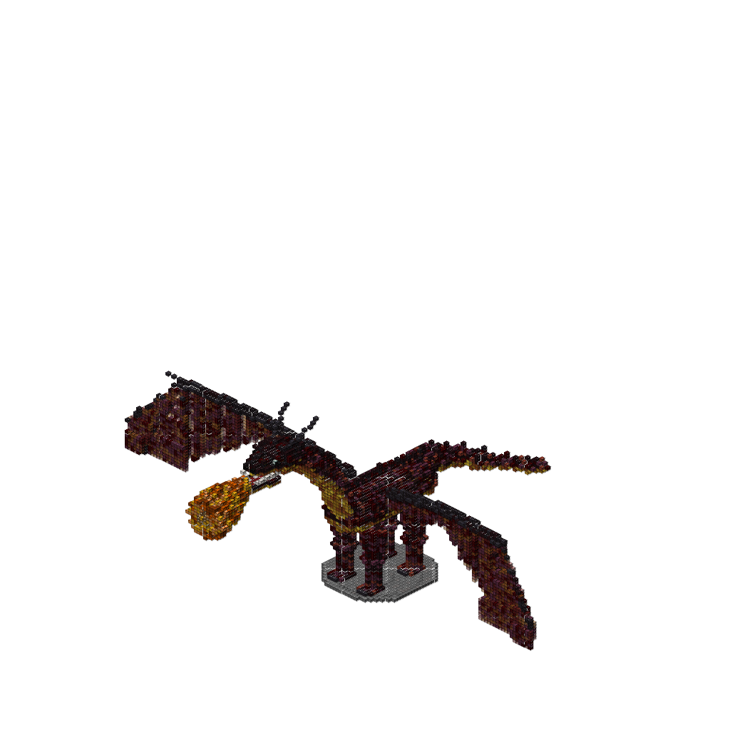 Fire-Breathing Dragon, isometric render