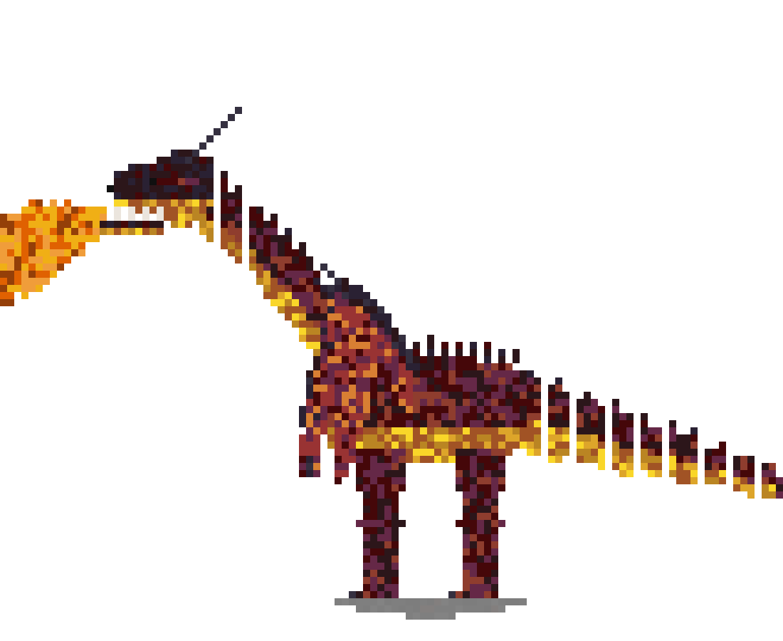 Fire-Breathing Dragon side view