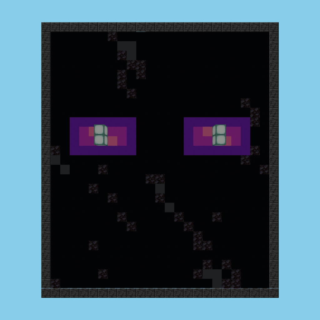 [autoeval guided] enderman pixel front view