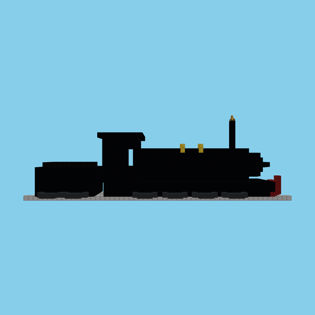 Steam locomotive (bare) side view