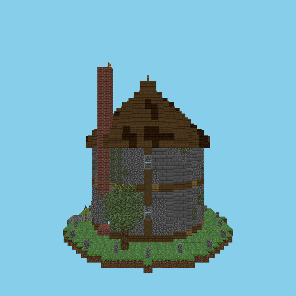Round cottage guided G3 side view