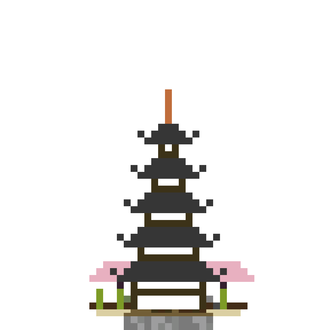 Japanese Pagoda Temple (MCP Pipeline) front view