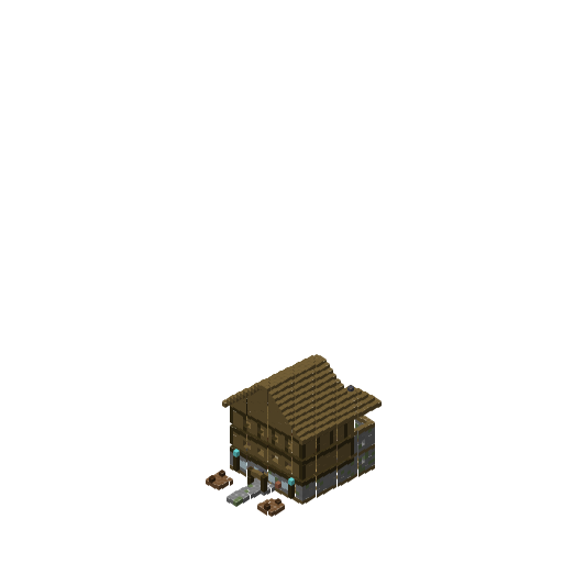 Arcane Medieval Library, isometric render