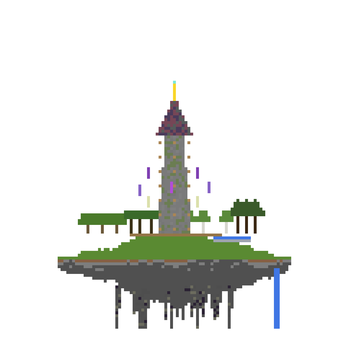 Floating Wizard Island front view