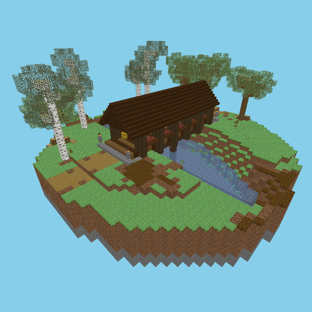 [autoeval-param] Covered wooden bridge