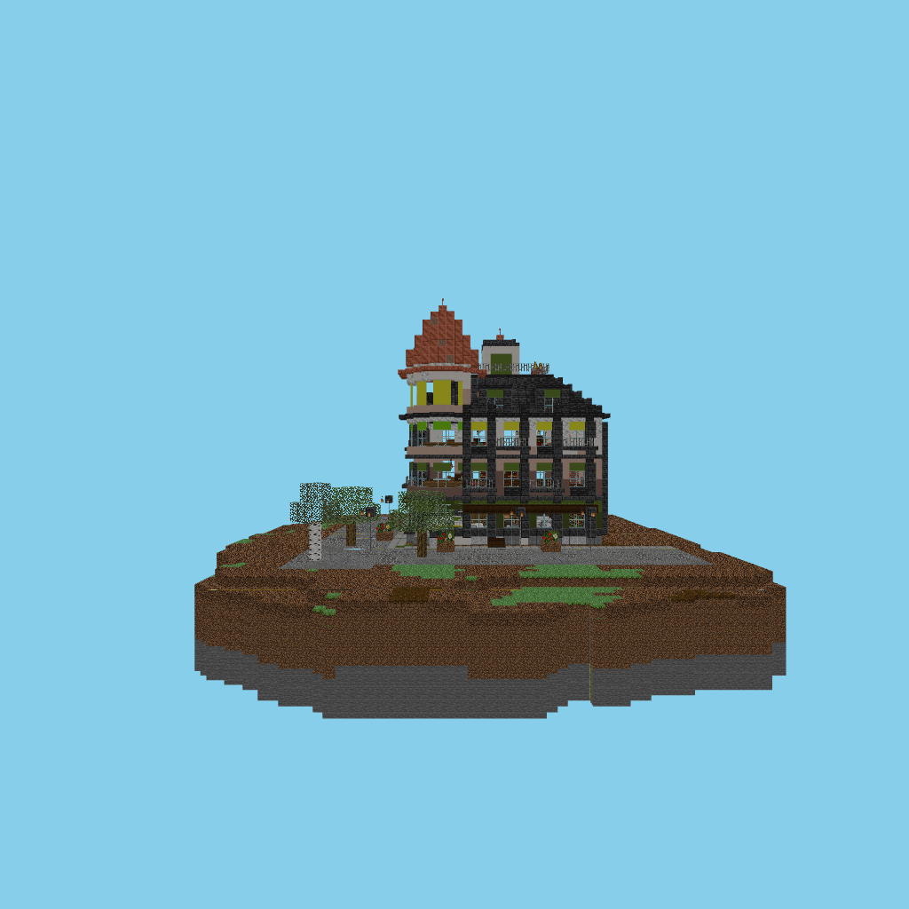 Art Nouveau Corner Apothecary (guided) side view