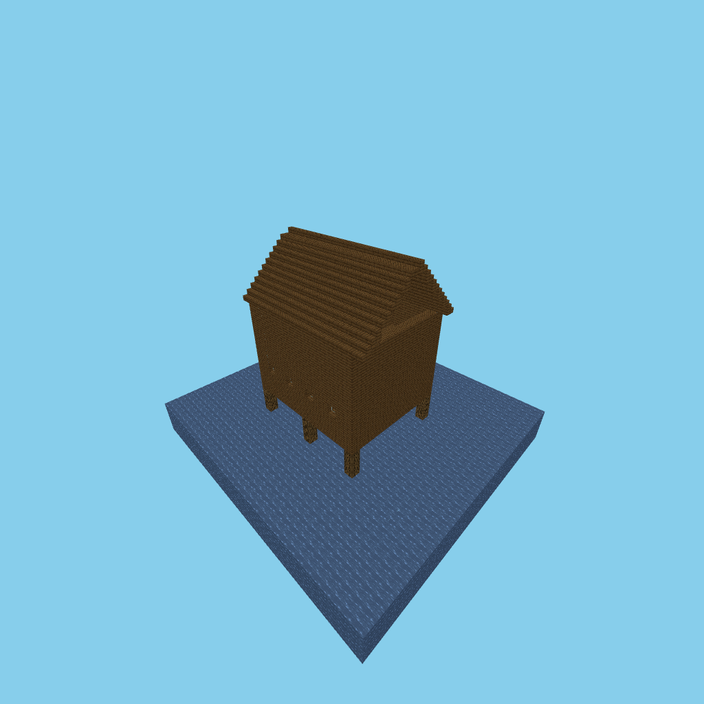 Stilt fishing cottage (bare)