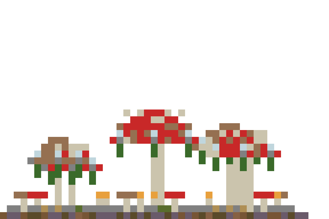 Mushroom Fairy Village (MCP Pipeline) front view