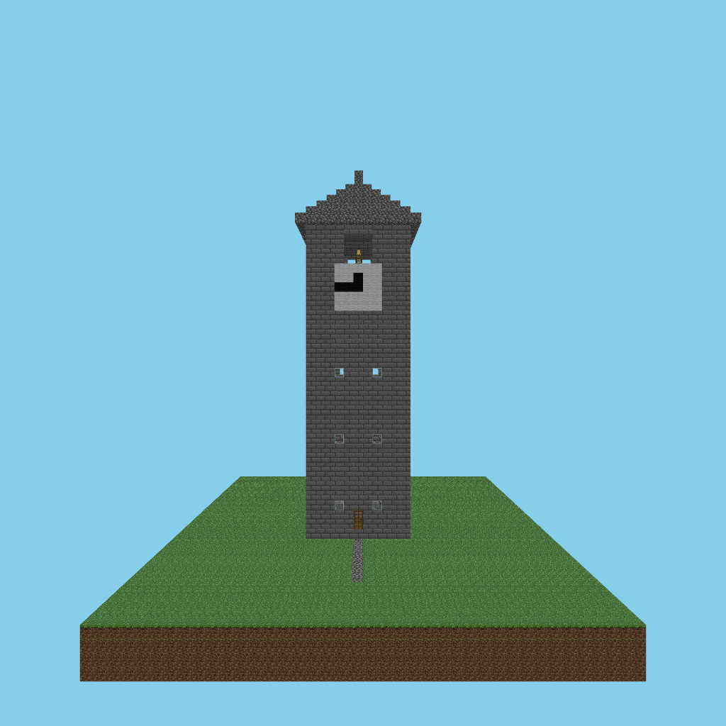 Gothic Clock Tower (bare) front view