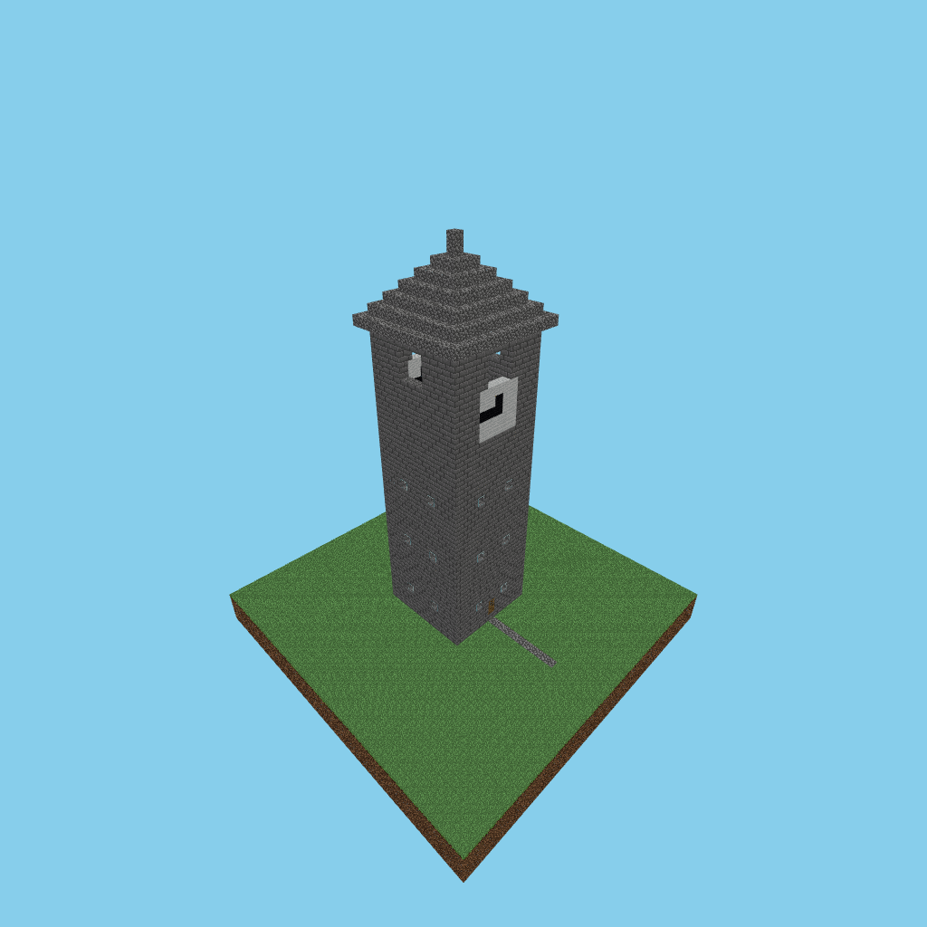 Gothic Clock Tower (bare)