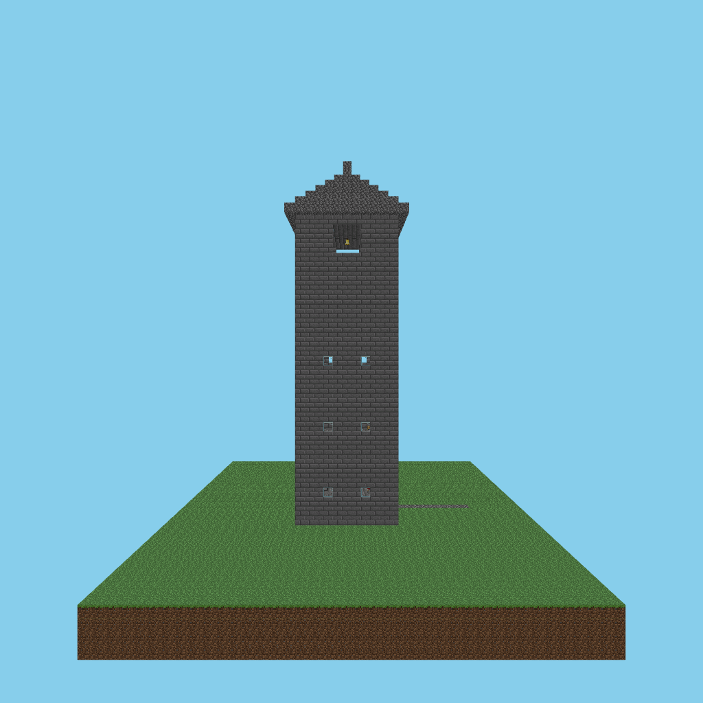 Gothic Clock Tower (bare) side view