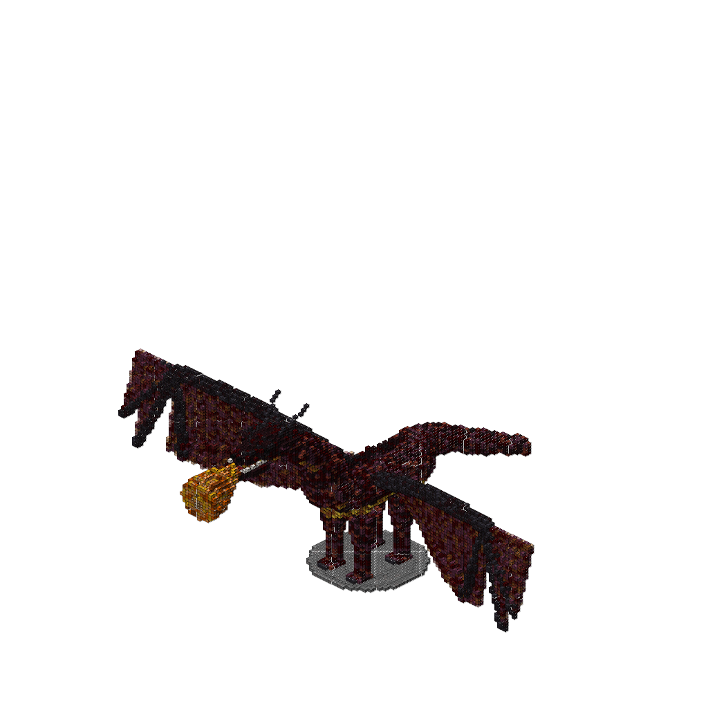 Fire-Breathing Dragon v3, isometric render
