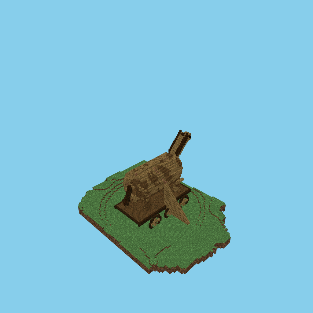 Caballo de Troya, isometric render