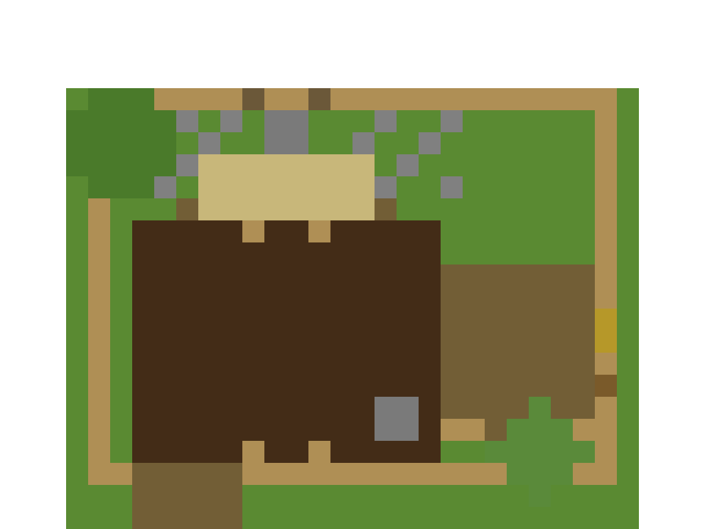 English Country Cottage top view