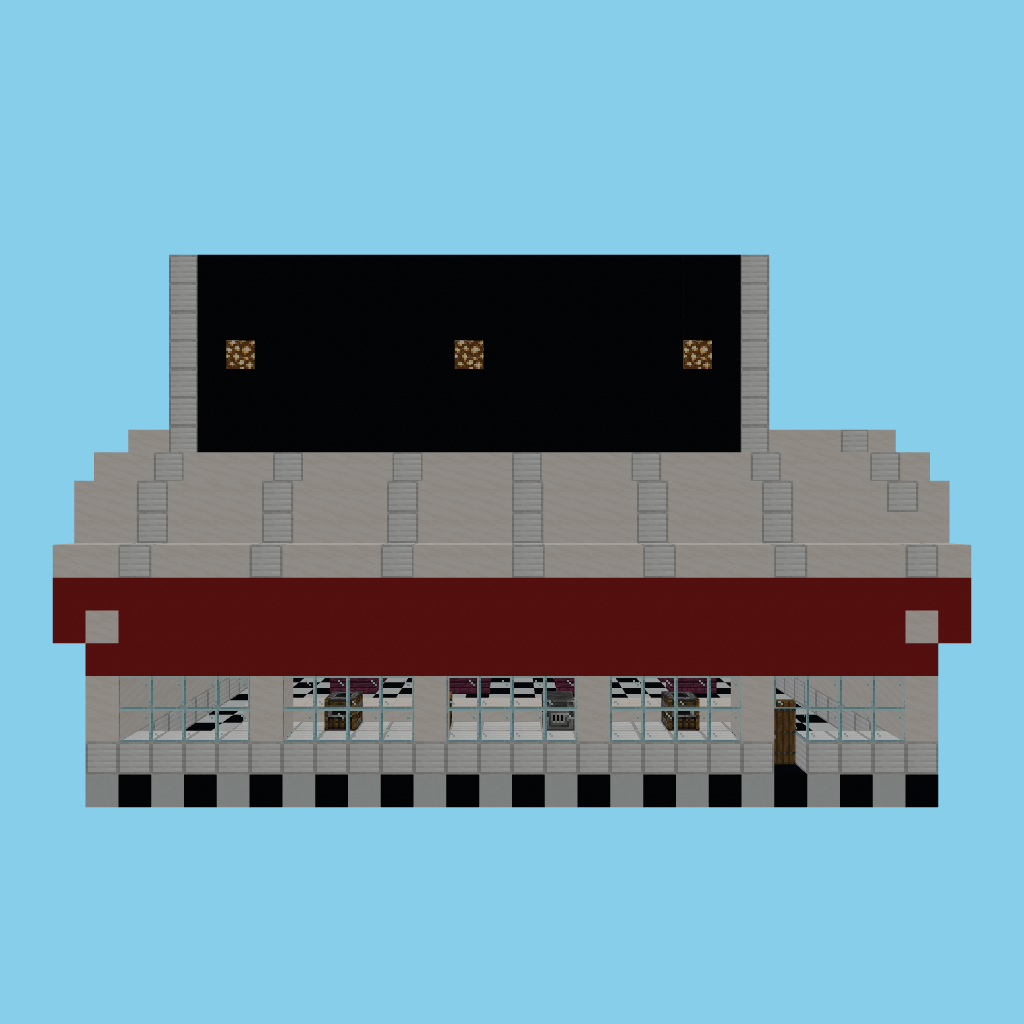 Roadside Diner (guided) front view