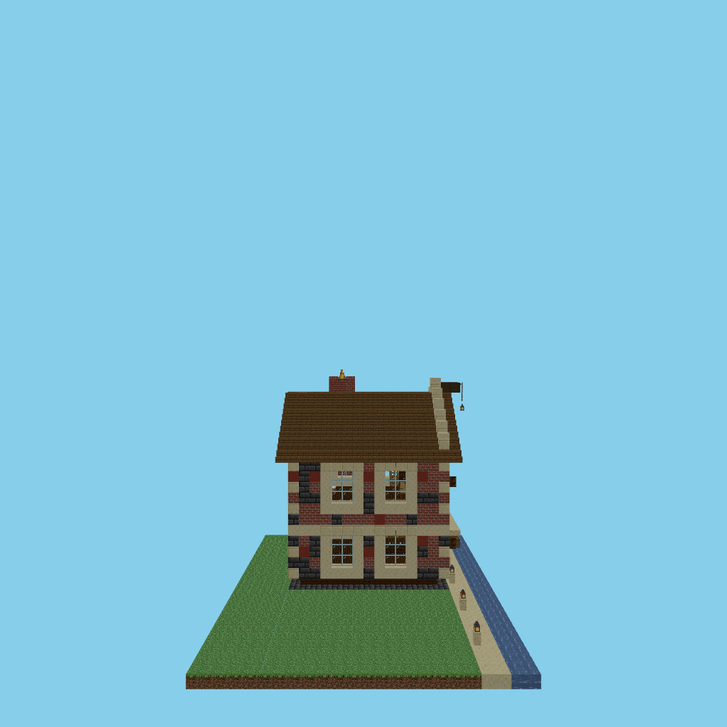 Dutch Canal House (indexed) side view