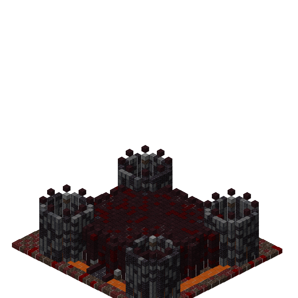 Nether Wart Fortress (MCP Pipeline), isometric render