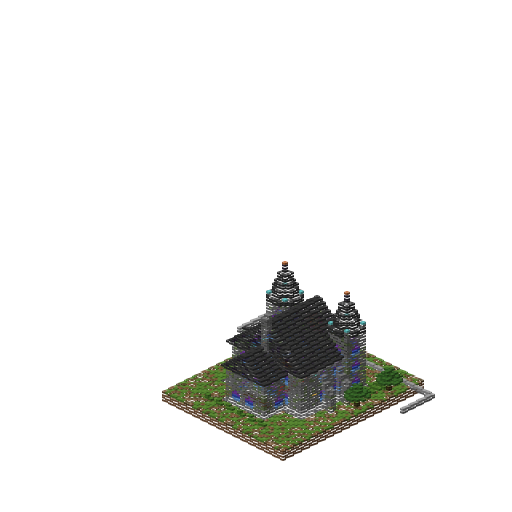 Gothic Mansion (Planned), isometric render