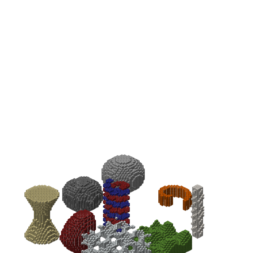genShape Showcase — Beyond Torus, isometric render