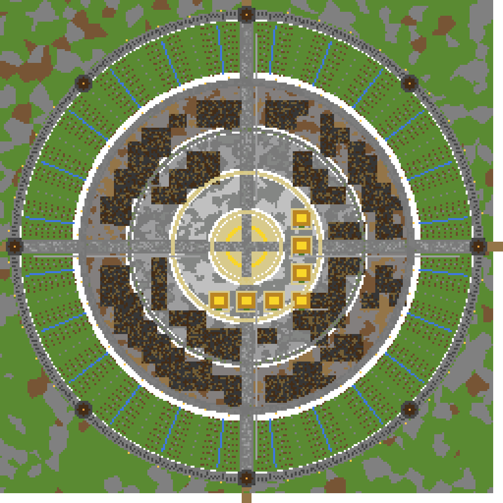 Ba Sing Se - Phase 2: All Ring Buildings top view