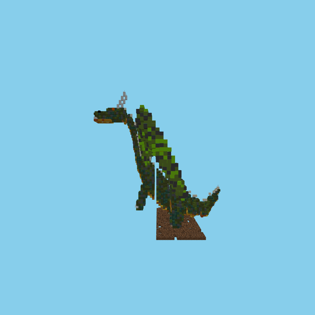 Realistic Dragon (Upright) side view