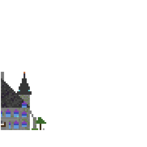 Gothic Mansion v5 front view