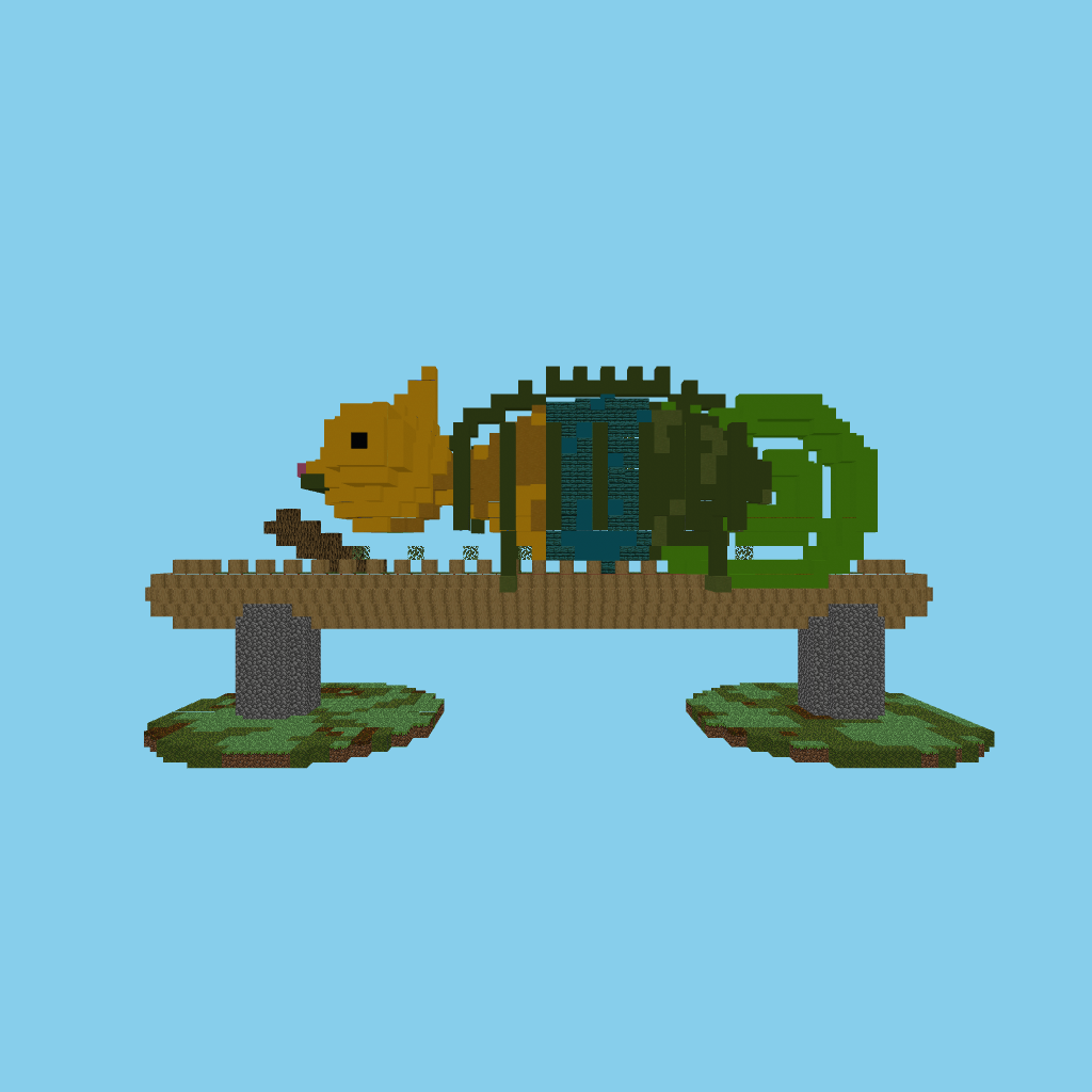 Giant Chameleon (guided) front view