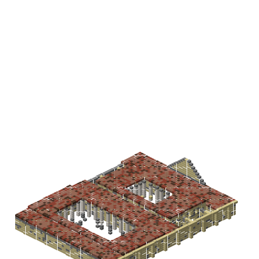 Roman Villa v2 (Domus Romana), isometric render
